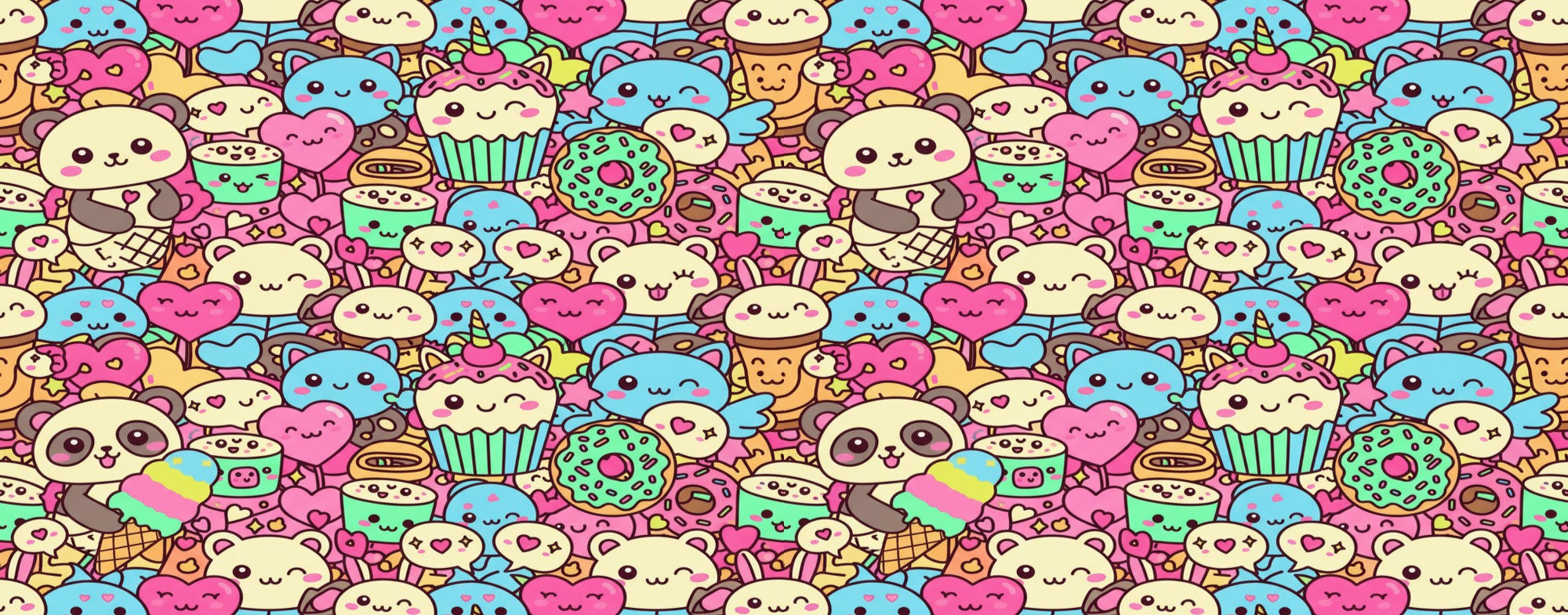 Kawaii Sweet Treats Gear Up Shorts