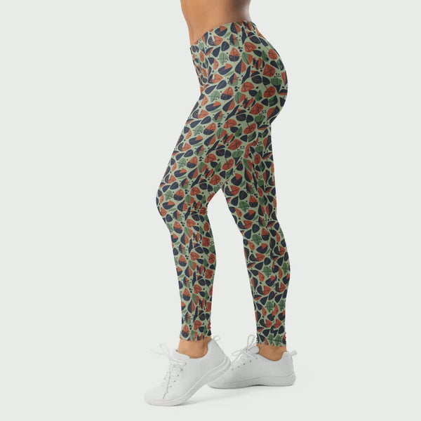 Mid Century Leaves Leggings