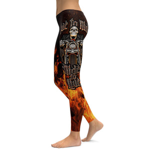 Live to Ride - Ride to Live Biker Leggings - GearBunch Leggings / Yoga Pants