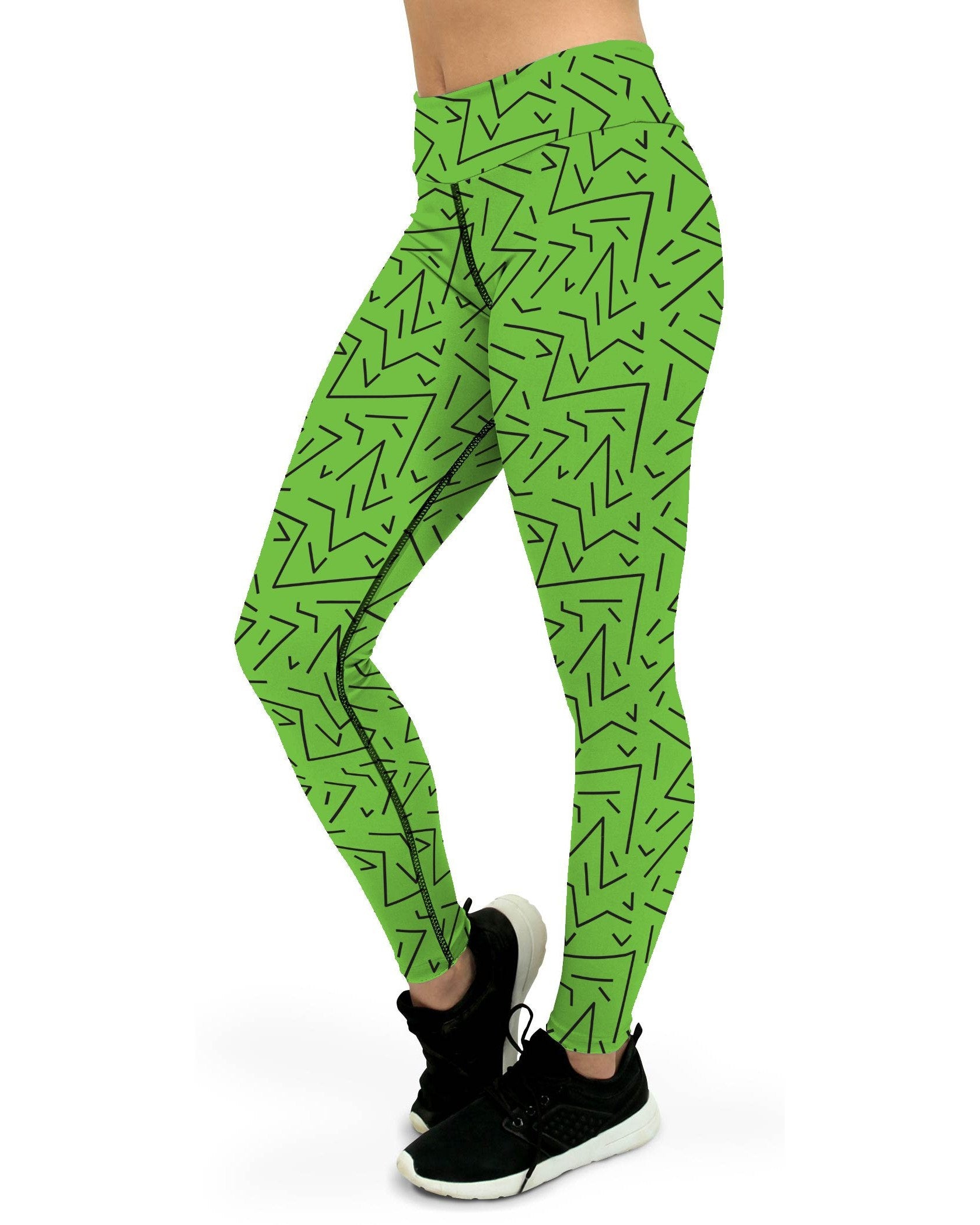 Green Black Line Yoga Pants Gearbunch