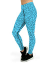 Aqua Black Line Yoga Pants Gearbunch