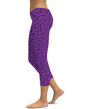 Purple Black Line Capris Gearbunch