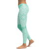 Mint Green Mandala Leggings - Gearbunch