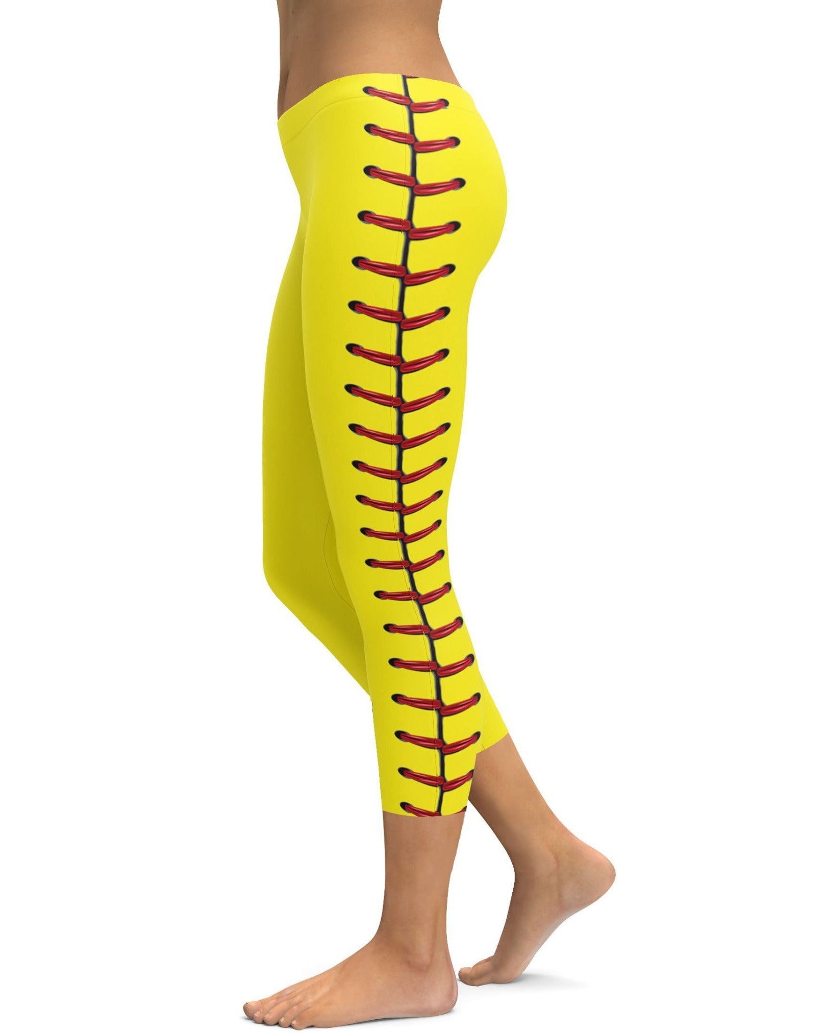 Softball Stitches Capris - Gearbunch