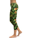 Avocado Capris - GearBunch Leggings / Yoga Pants