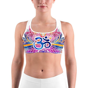 Watercolor OM Sports bra - Gearbunch