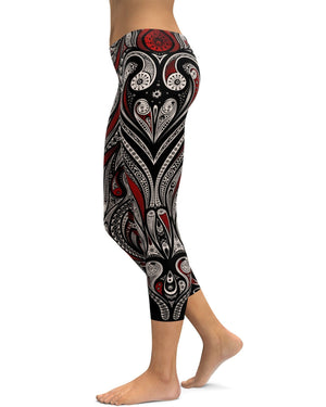 Ornament Pattern Capris/Yoga pants - GearBunch