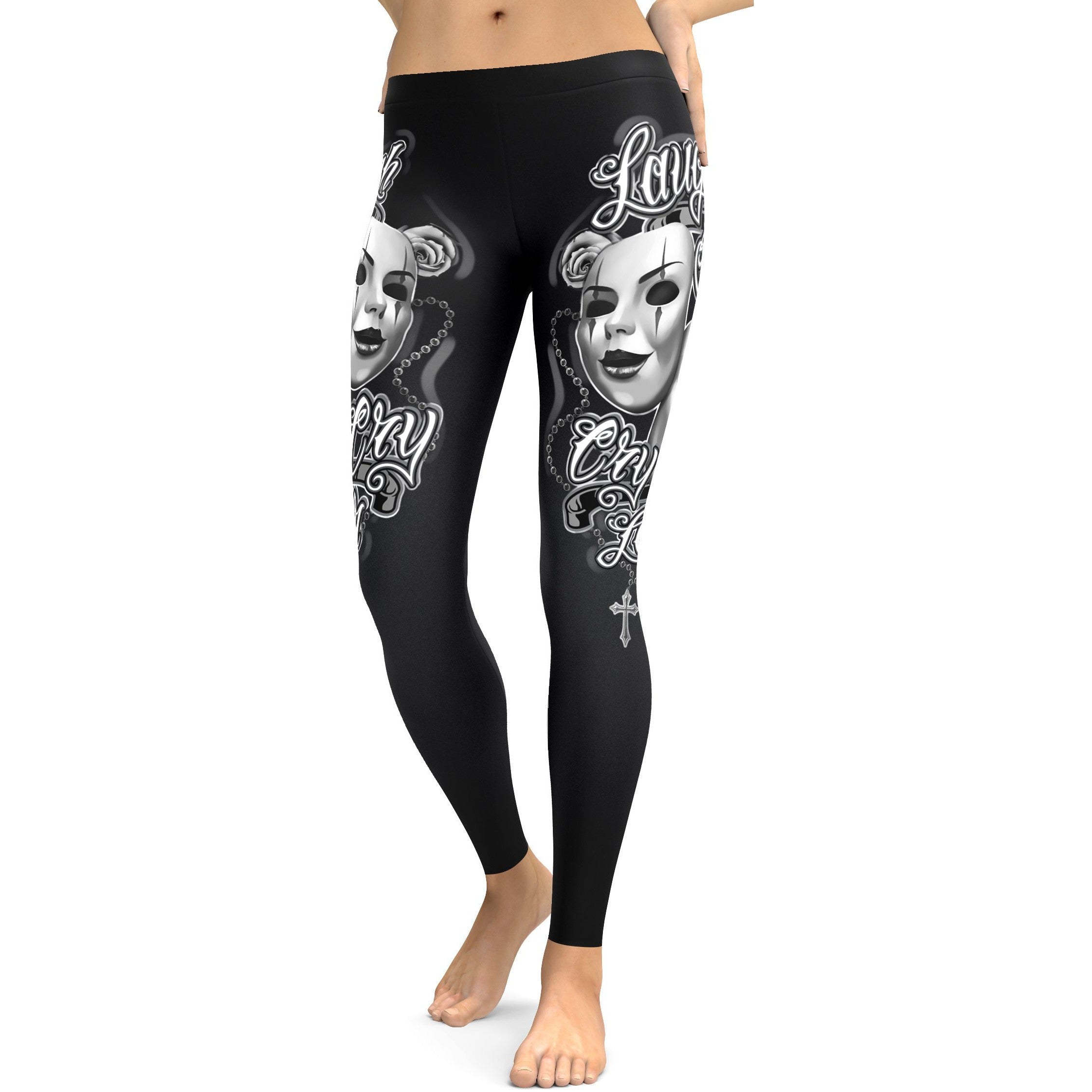 Laugh Now, Cry Later Leggings - GearBunch Leggings / Yoga Pants