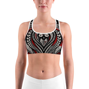 Ornament Pattern Sports bra