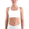 Solid White Sports Bra