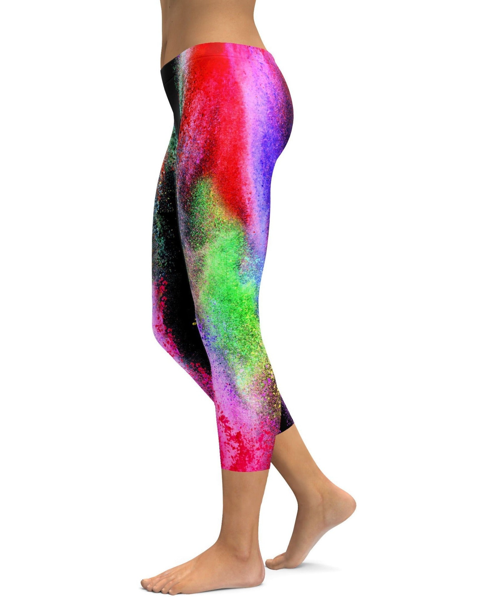 Colorful Powder Explosion Capris - GearBunch