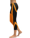 Orange Honeycomb Carbon Capris