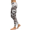 B&W Tattooed Dragon Leggings - GearBunch Leggings / Yoga Pants