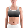 B&W Halftone Sports bra - GearBunch Leggings / Yoga Pants