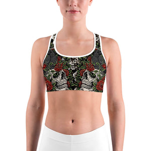 Skulls & Roses Sports bra