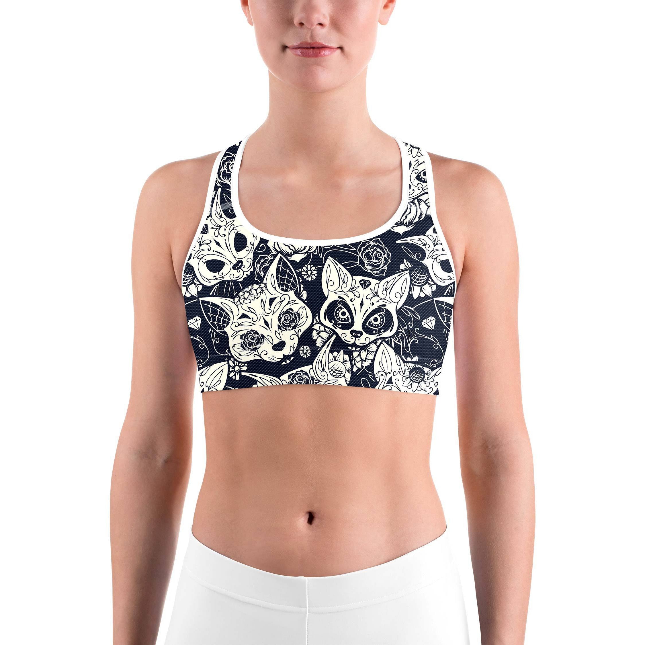 Sugar Skull Cats Sports bra