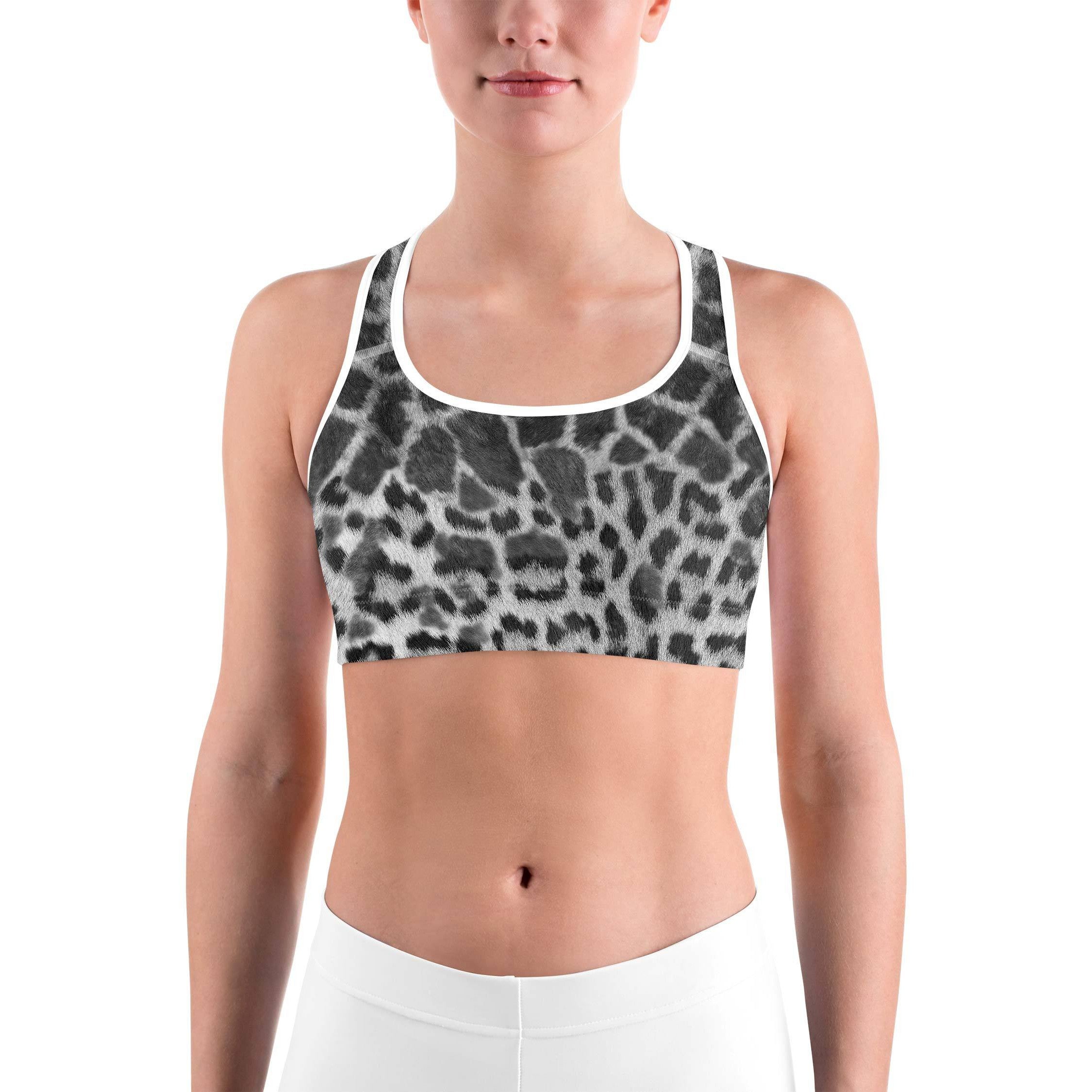 Giraffe & Leopard Skin Sports bra