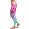 Womens workout and yoga Bright Ornament Pattern Leggings