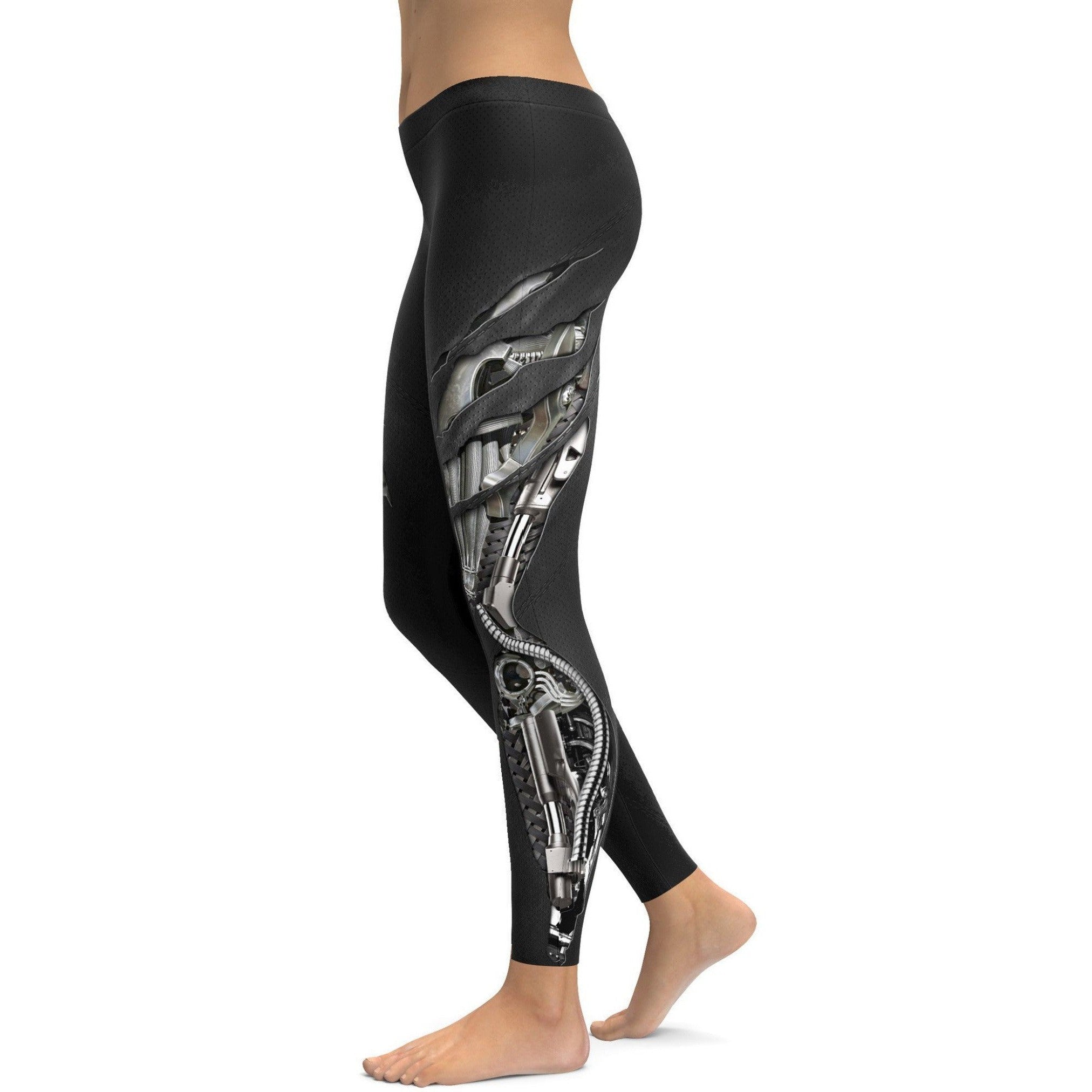 Mechanic Ripped Carbon Leggings - GearBunch 