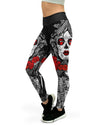 Skeleton Sugar Skull Yoga Pants