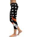 Thin Orange Line Capris