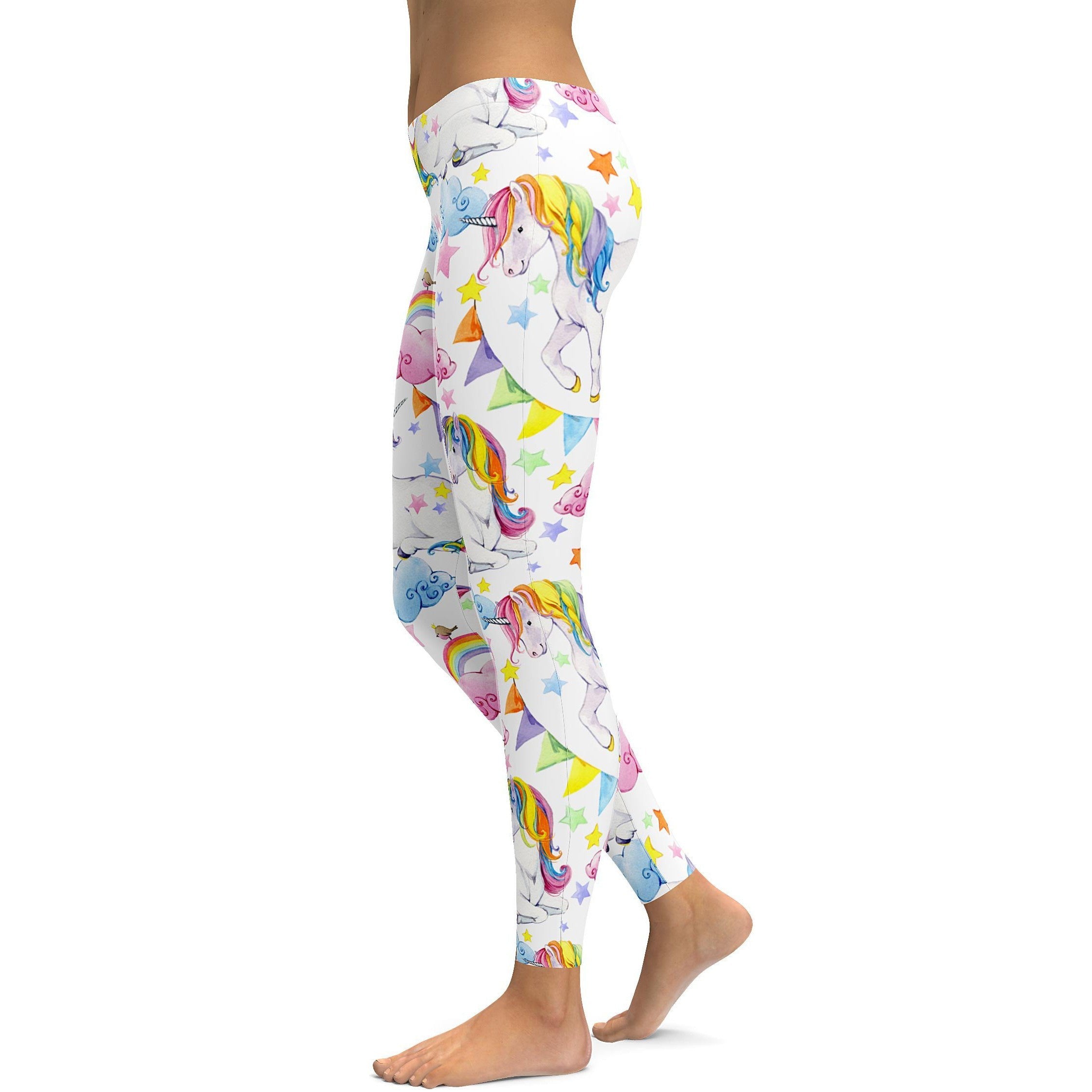 Watercolor Unicorn Leggings - GearBunch Leggings / Yoga Pants