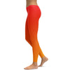 Ombre Hot Orange Leggings - GearBunch Leggings / Yoga Pants