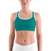 Solid Teal Sports bra