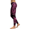 Pink Ornamental Skull Leggings - GearBunch Leggings / Yoga Pants