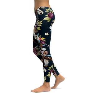 Boho Dreamcatcher and Flowers Leggings - GearBunch