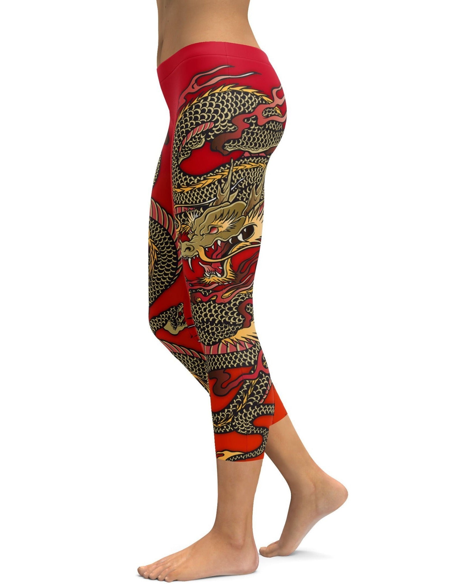 Chinese Dragon Capris - GearBunch
