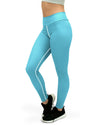 Solid Baby Blue Yoga Pants