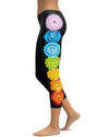 Chakras Capris - GearBunch Leggings / Yoga Pants