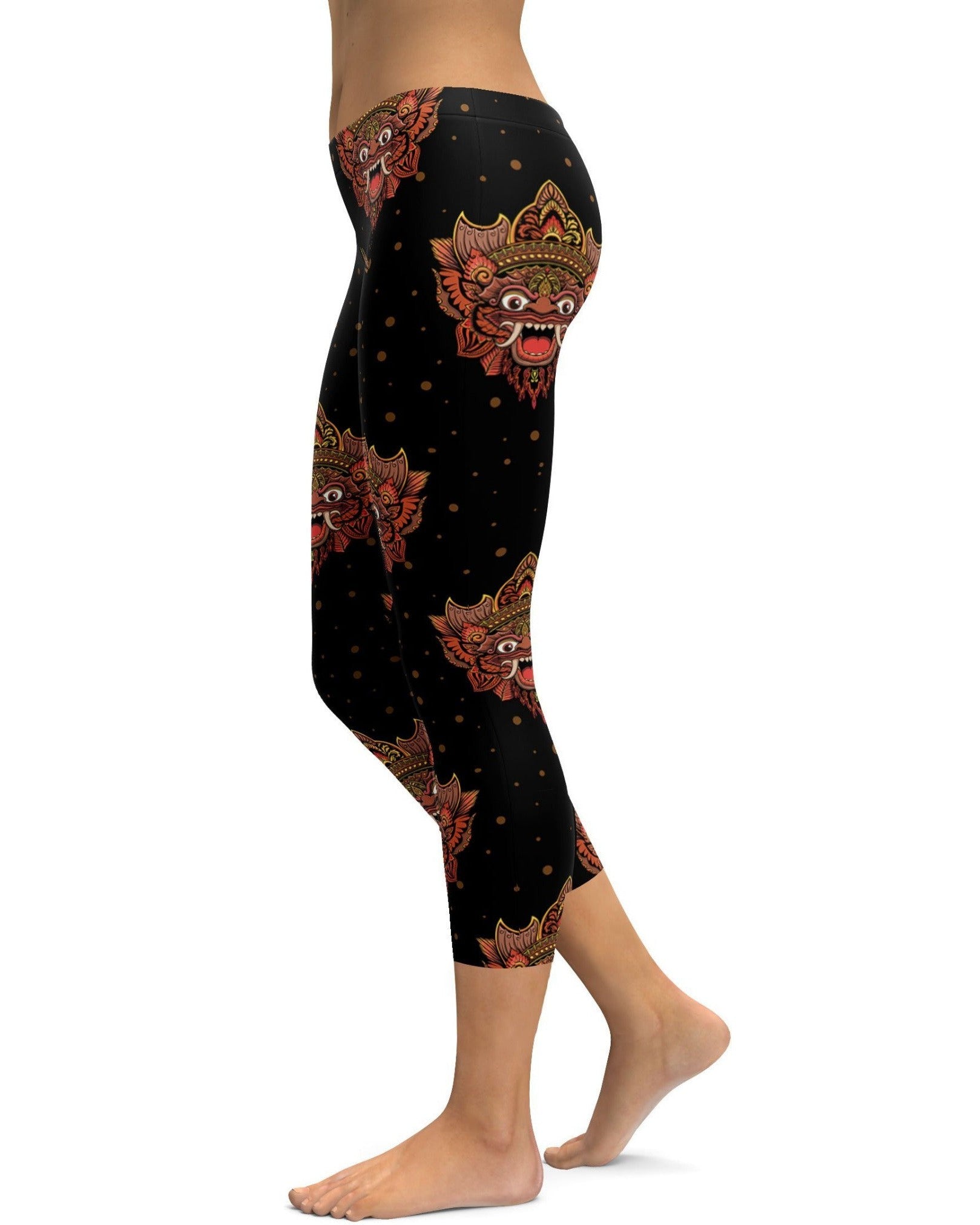 Balinese Masks Capris - GearBunch