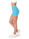 Solid Baby Blue Yoga Shorts Gearbunch