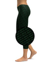 Women's green Erin Go Bragh printed capris front view