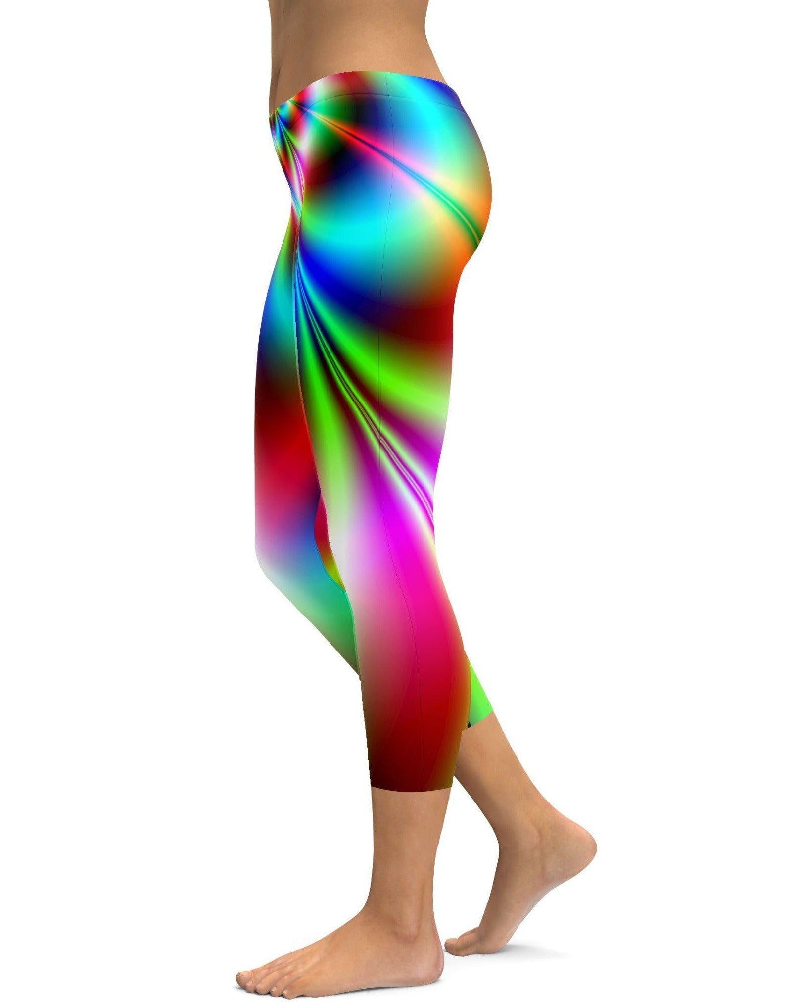 Psychedelic Rave Capris - GearBunch