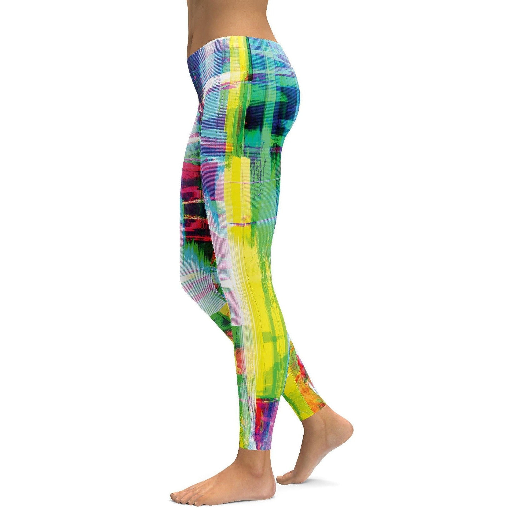 Bright Neon Rave Leggings - GearBunch