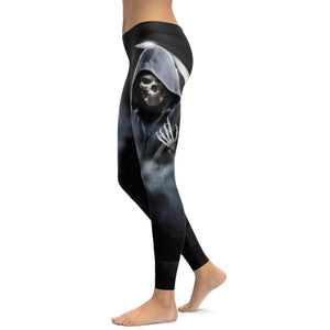 Grim Reaper Leggings - GearBunch Leggings / Yoga Pants