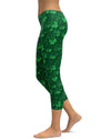 Irish 3D Shamrocks Capris