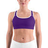 Solid Deep Purple Sports bra - Gearbunch