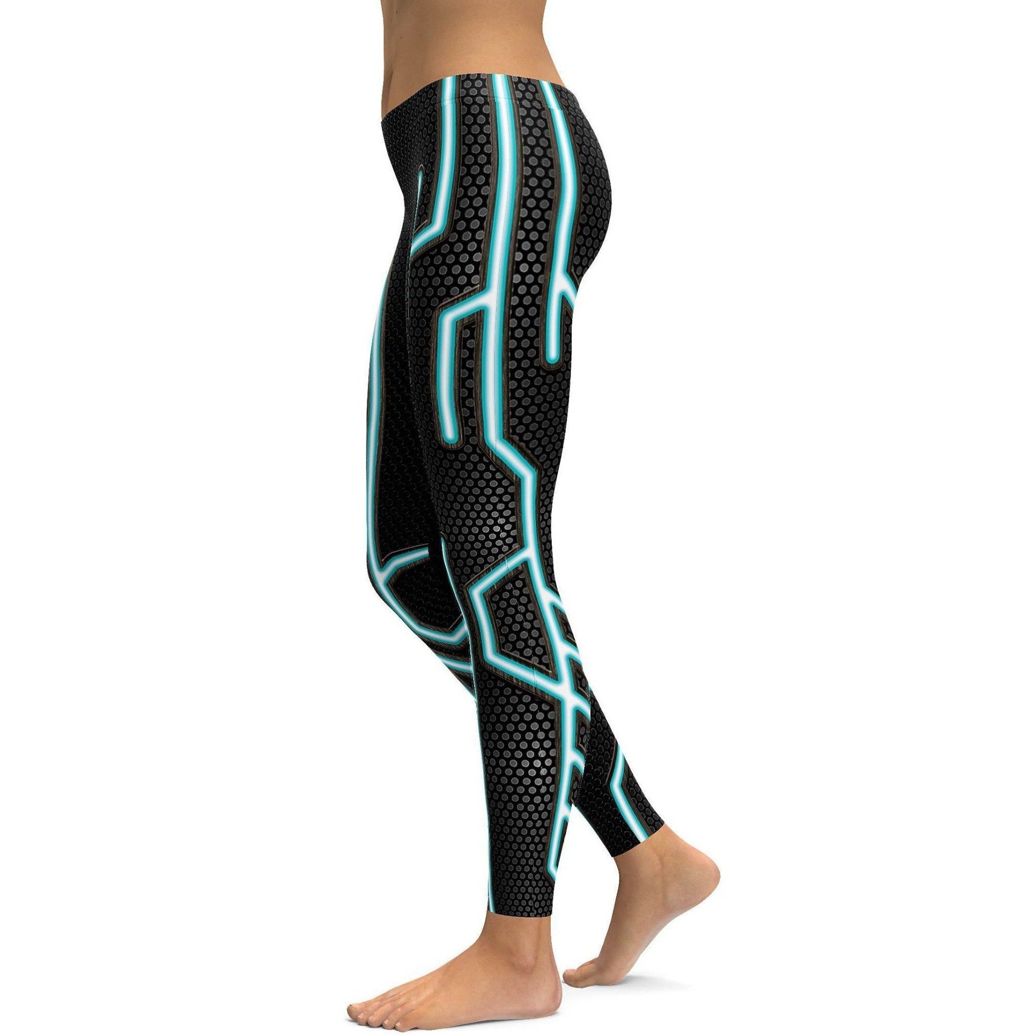 Blue Speedster Leggings - GearBunch