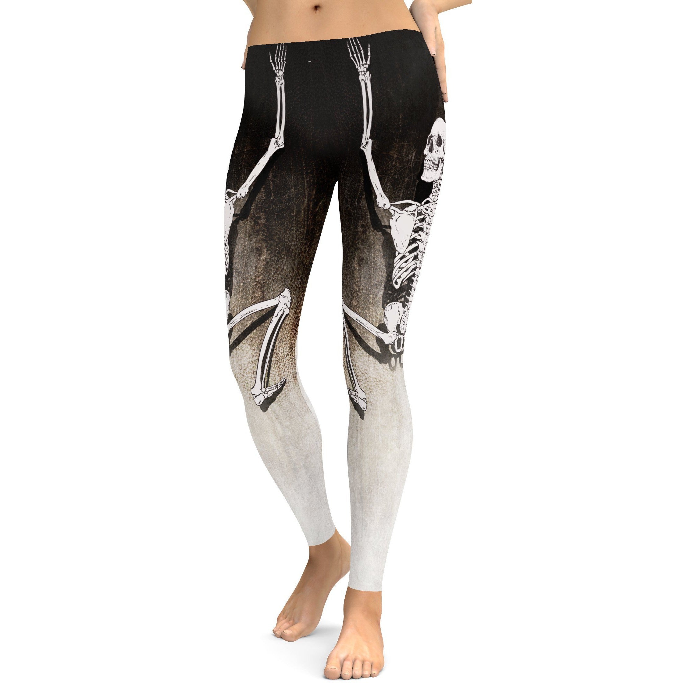 Climbing Skeleton Leggings - GearBunch Leggings / Yoga Pants