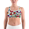 Colorful Dead - Sugar Skull Sports bra - GearBunch