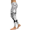 B&W Lotus Leggings - GearBunch