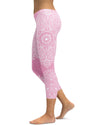 Soft Pink Mandala Capris - GearBunch