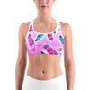 Dreamy Falling Feathers Sports bra