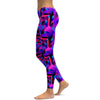 Pink and Purple Colorblock Leggings