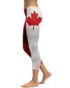 Grunge Canadian Flag Capris