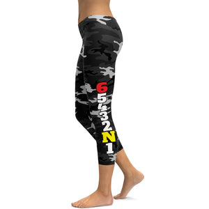 1 Down 5 Up Motorcycle Capris - GearBunch Leggings / Yoga Pants